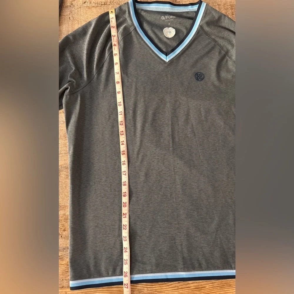 G/FORE Golf Men’s V-Neck Pullover Sweatshirt Gray Medium